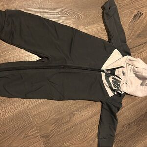 Nike Black and Gray Kids One Piece Bodysuit